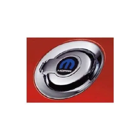 Mopar 82212406 Mopar Logo Chrome Fuel Filler Door Dodge Challenger