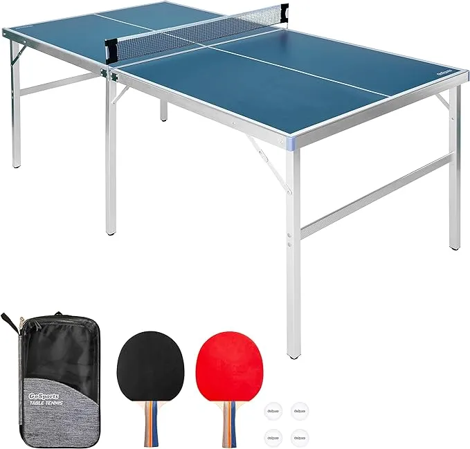 GoSports Mid-Size Table Tennis Game Set - Indoor/Outdoor Portable Table Tenni...