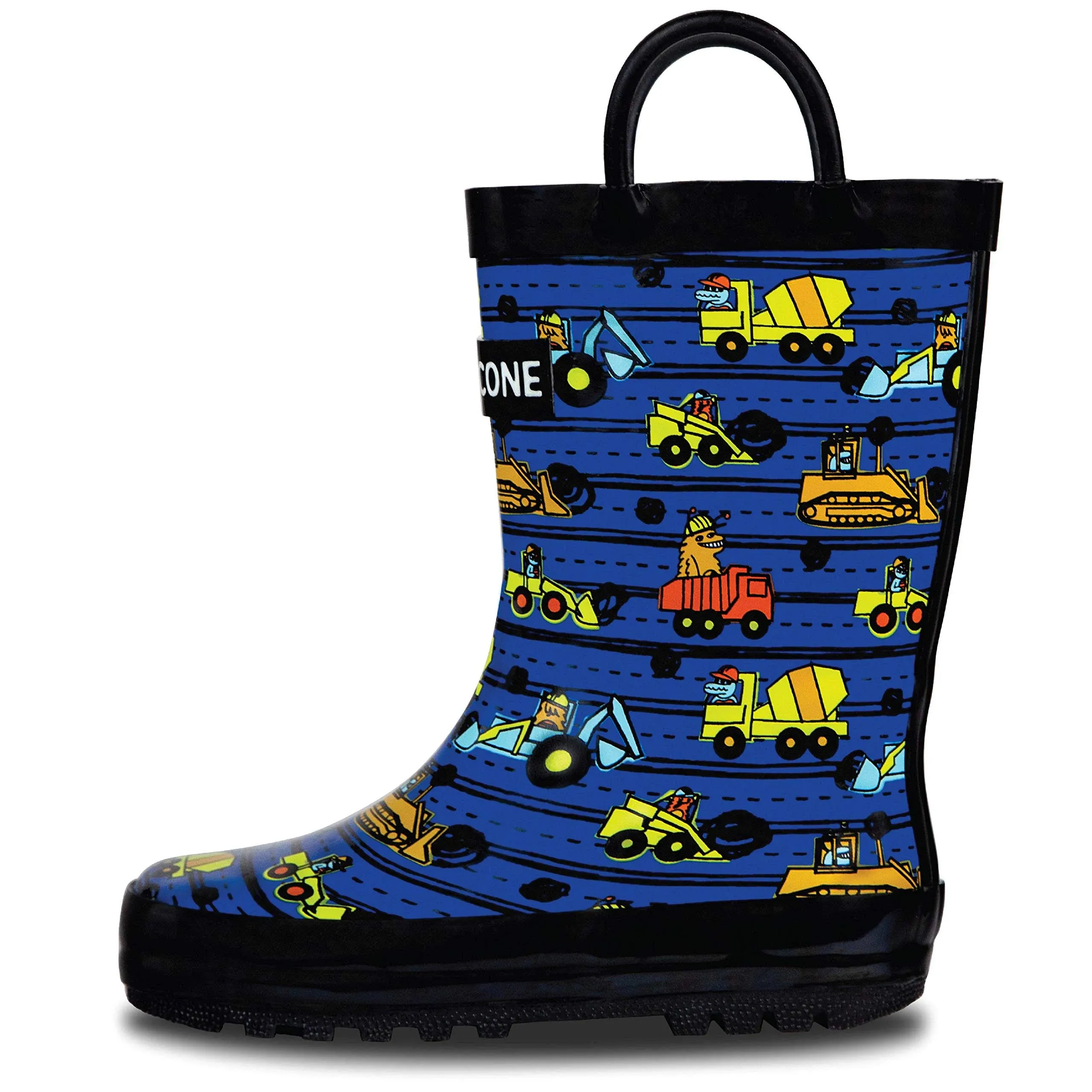 Lone Cone Elementary Collection - Premium Natural Rubber Rain Boots with Matte Finish for Toddlers and Kids