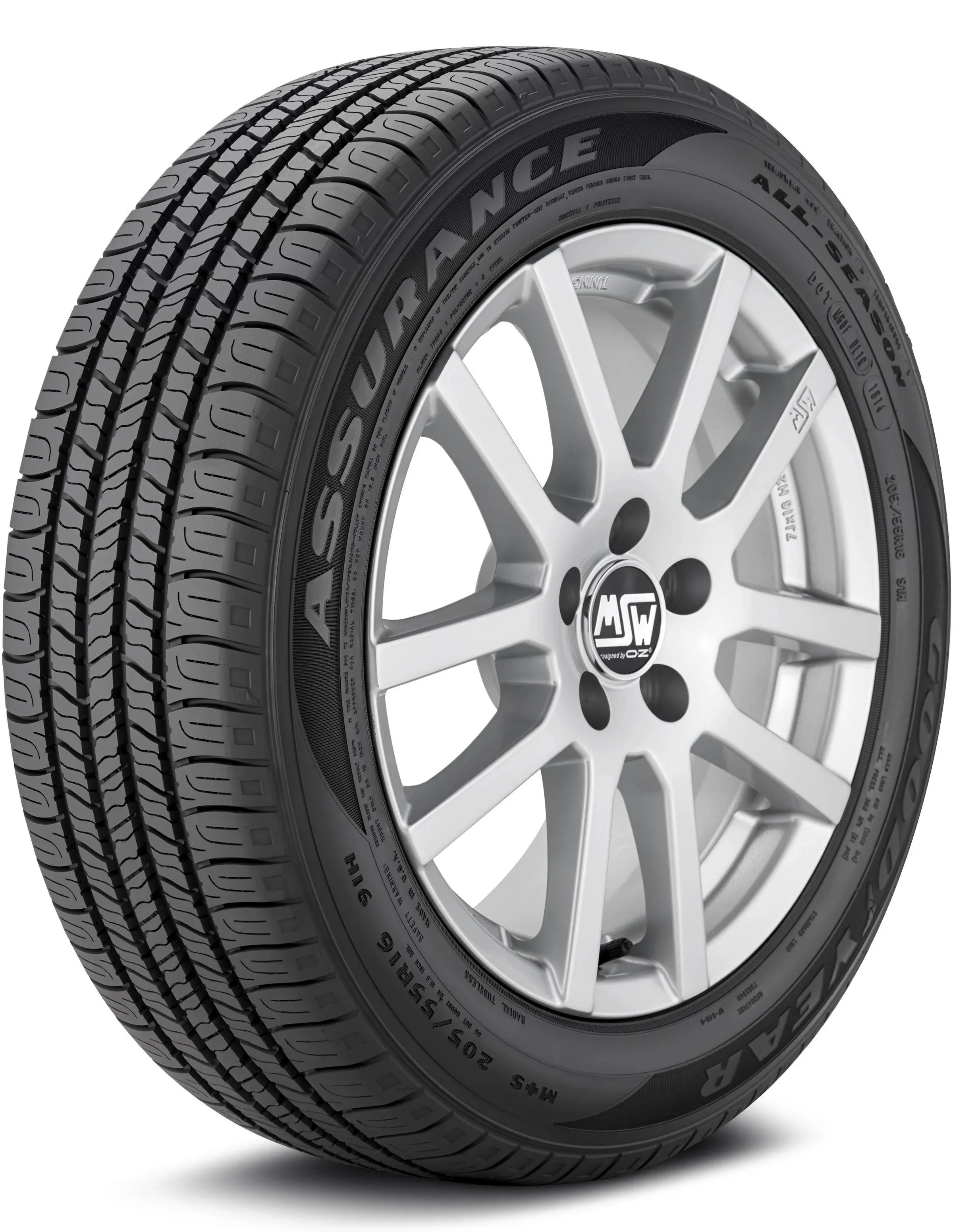 Goodyear Assurance All-Season All-Season 235/55R19 101H Tire Fits: 2010-16 Chevrolet Equinox LTZ, 2017 Chevrolet Equinox Premier