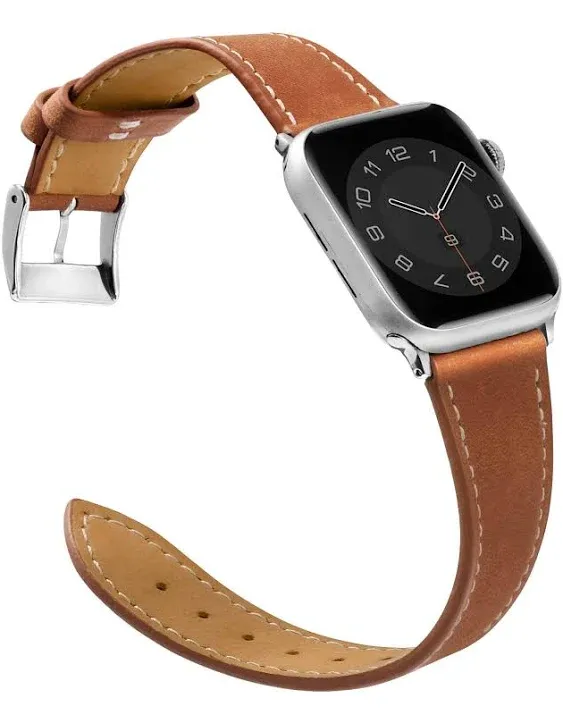 Marge Plus 42mm Strap Band Genuine Leather for Apple Watch Series - Brown