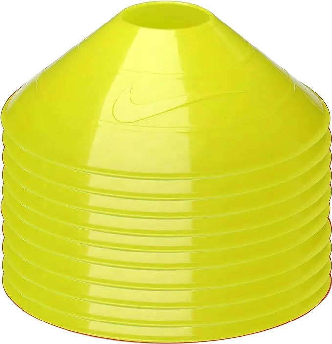 Nike Soccer Disc Training Cones Varsity Maize Set of 10 Pieces