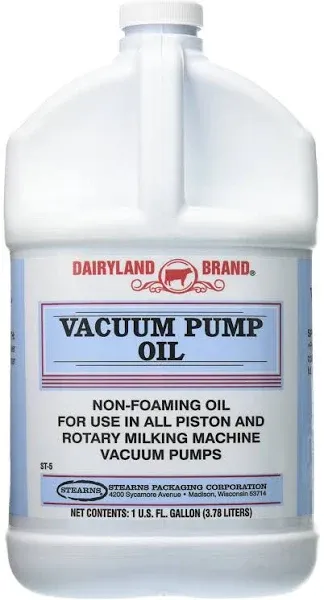 Stearns Vacuum Pump Oil for Milking Machines - 1 Gal jug