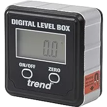 Trend Digital Level Box and Angle Finder (Magnetic Base & LCD Display) for Woodworking and Accurate Table/Miter Saw Angle Setting, Black, DLB