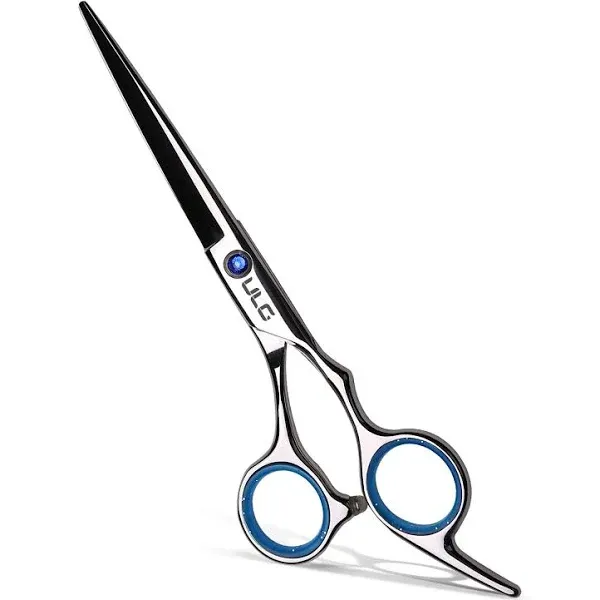 Hair Cutting Scissors Shears Professional Barber ULG 6.5 inch Hairdressing Regular Scissor Salon Razor Edge Hair Cutting Shear Japanese Stainless Steel with Detachable Finger Inserts