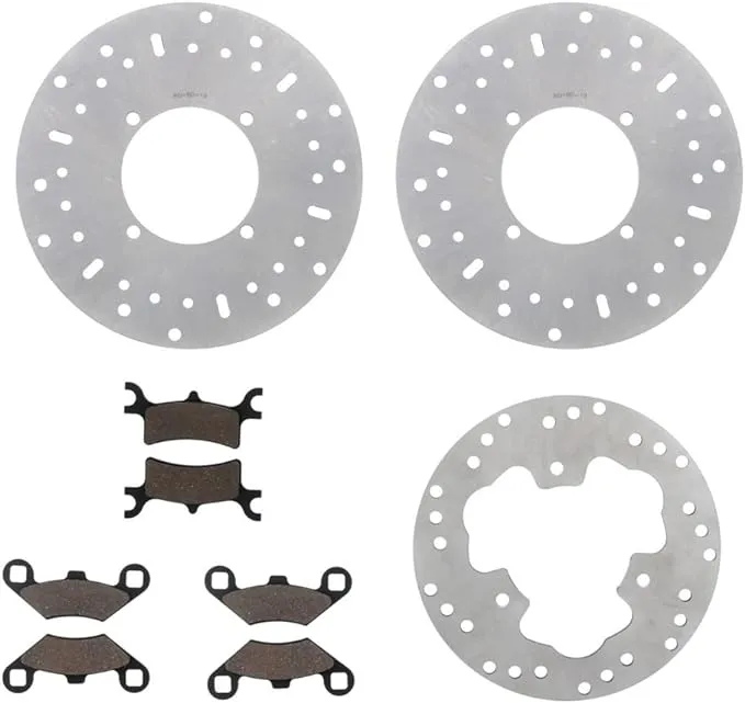 Polaris 330 Trail Boss Front and Rear Brakes Brake Rotors and Brake Pads