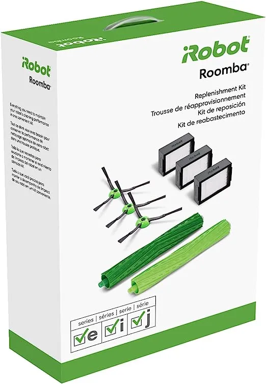 iRobot Authentic Replacement Parts - Replenishment Kit for Roomba e, i, and j Series and Roomba Combo i5 and j5 Series, Not Compatible with Roomba Combo j7+ or Roomba Combo j9+