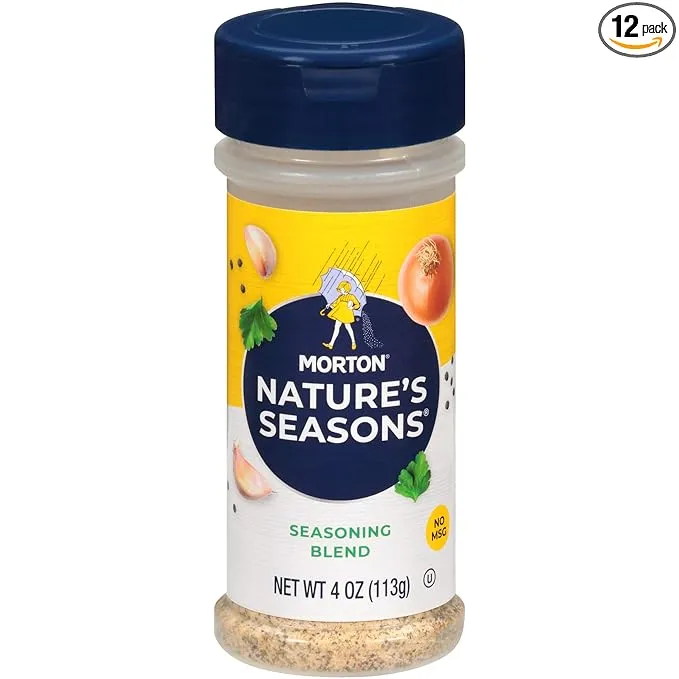 Morton Nature's Seasons Seasoning Blend, 7.5 Ounce Canister (Pack of 12)