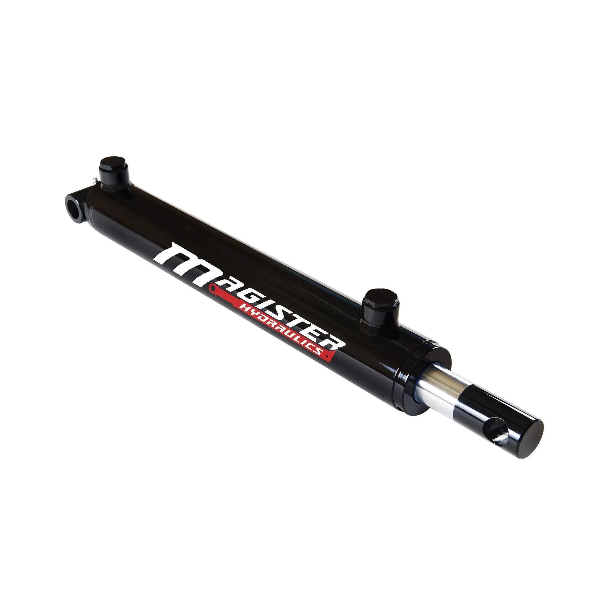 Magister Hydraulics Double Acting Hydraulic Cylinder - Universal Hydraulic Cylinder 2" Bore 20" Stroke - Pin Eye Style Hydraulic Cylinders (2x20)