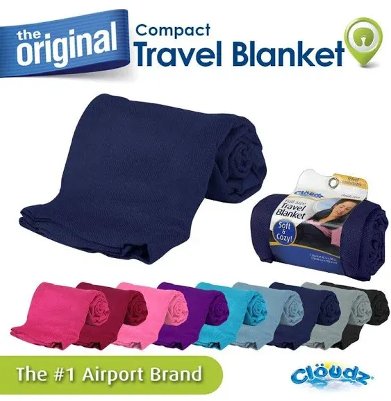 Cloudz Compact Travel Blanket - Navy