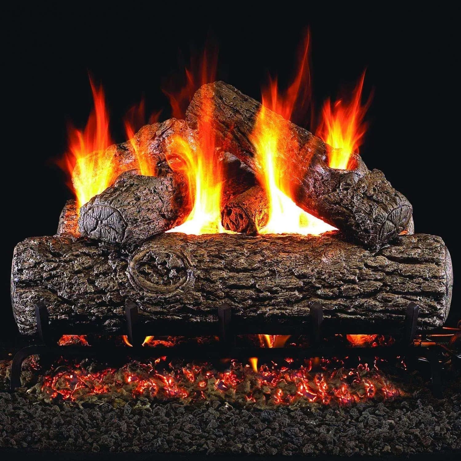 Real Fyre Classic Series- Golden Oak R-18 Standard 18&#034; Vented Gas Log Set