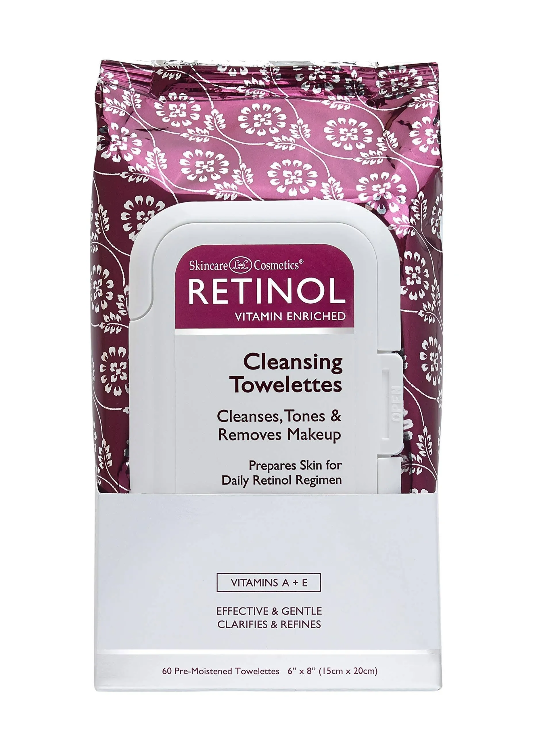 Retinol Anti-Aging Cleansing Towelettes 60