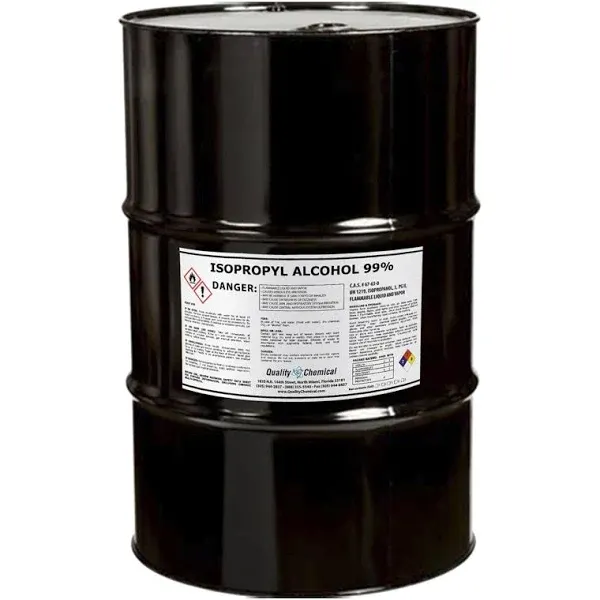 Quality Chemical / Isopropyl Alcohol Grade 99% Anhydrous (ipa) - 55 gallon drum