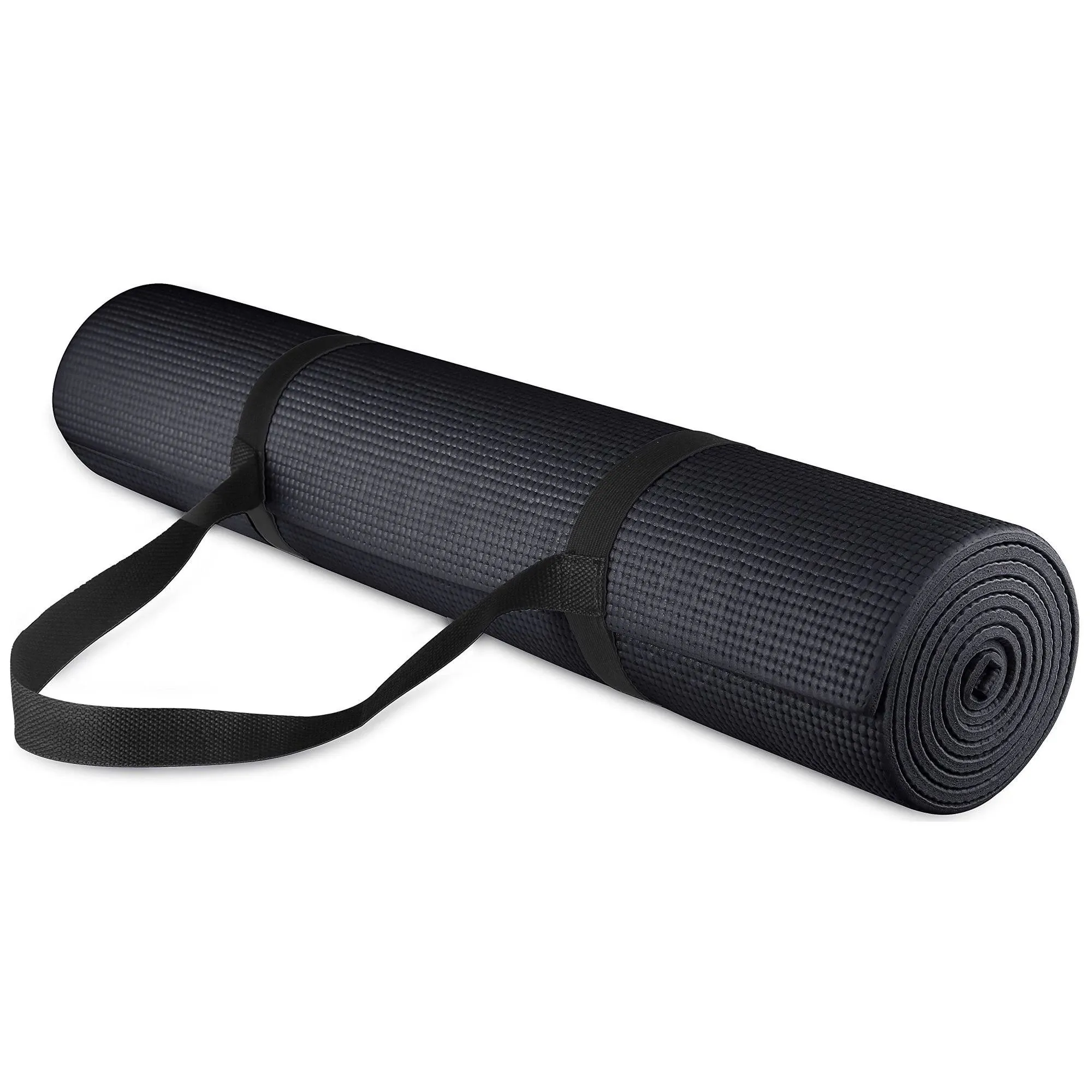 BalanceFrom All-Purpose 1/4-Inch High Density Anti-Tear Exercise Yoga Mat with Carrying Strap