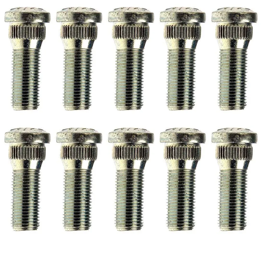 1/2-20 Serrated Wheel Stud - .621 In. Knurl, 1-1/2 In. Length