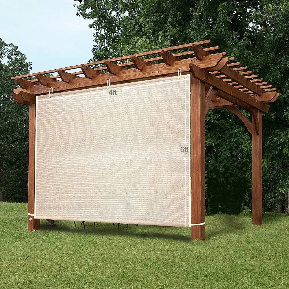 EZ2hang 4X6&#039; Side Shade Wall Pergola Porch Alternative Solution for Roller Shade