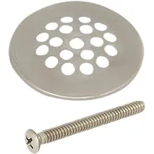 Danco 89269 Tub & Shower Drain Strainer, Brushed Nickel, 2-11/16 in.