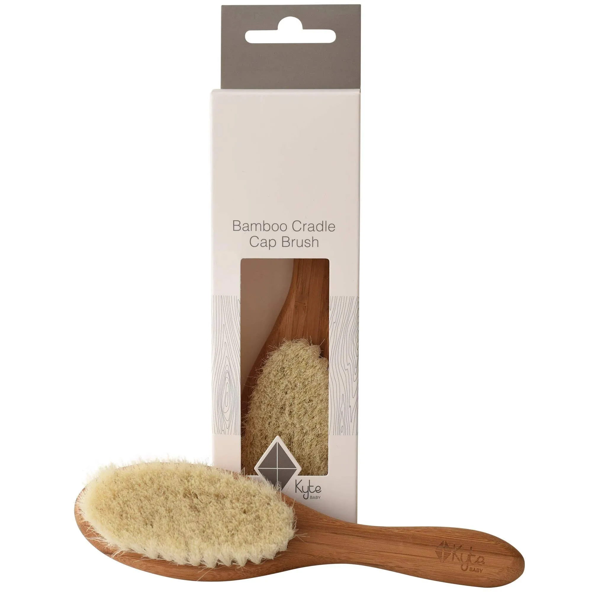 Kyte Baby Cradle Cap Brush Made with Natural Goat Hair Bristles and a Bamboo Brush HandleKyte Baby Cradle Cap Brush Made with Natural Goat Hair…