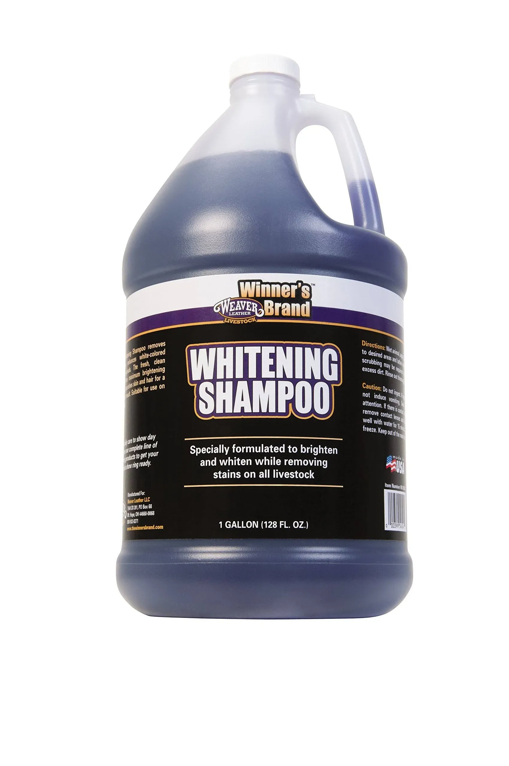 Weaver Leather Whitening Livestock Shampoo, 1 gal.