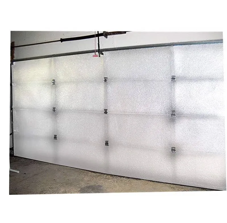 NASA TECH White Reflective Foam Core 2 Car Garage Door Insulation Kit 18FT (WIDE) x 8FT (HIGH) R Value 8.0 Made in USA New and Improved Heavy Duty Double Sided Tape (ALSO FITS 18X7)