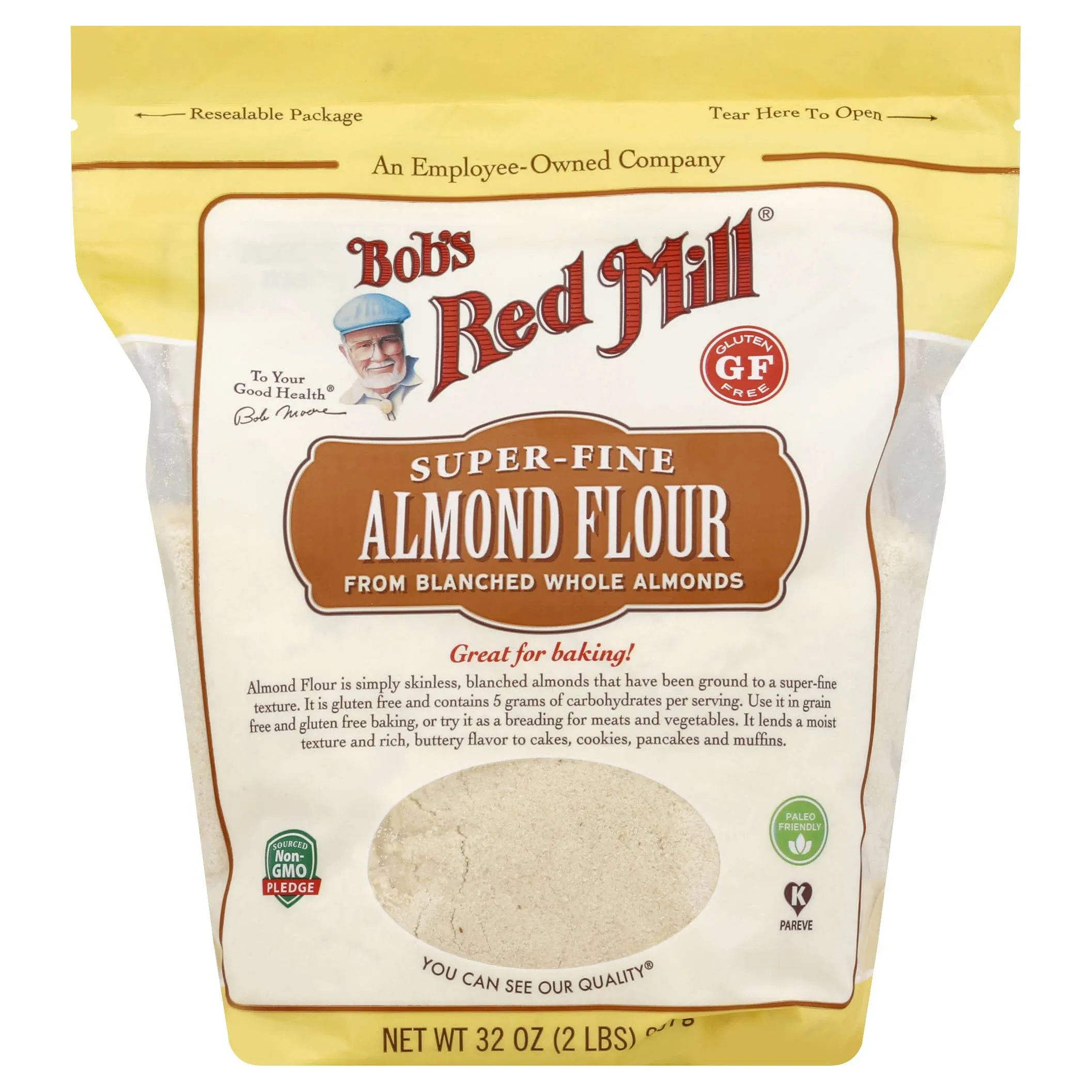 Bobs Red Mill 2163970 32 oz Almond Blanched Flour - Case of 4