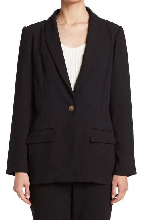 NWT BCBG SHAWL COLLAR ONE BUTTON BLAZER