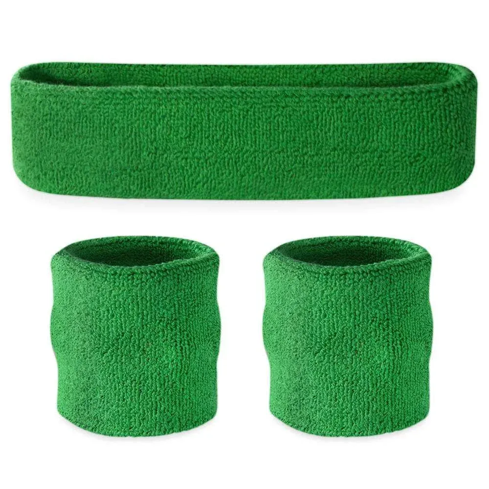 Suddora Sweatband Set 1 Headband and 2 Wristbands