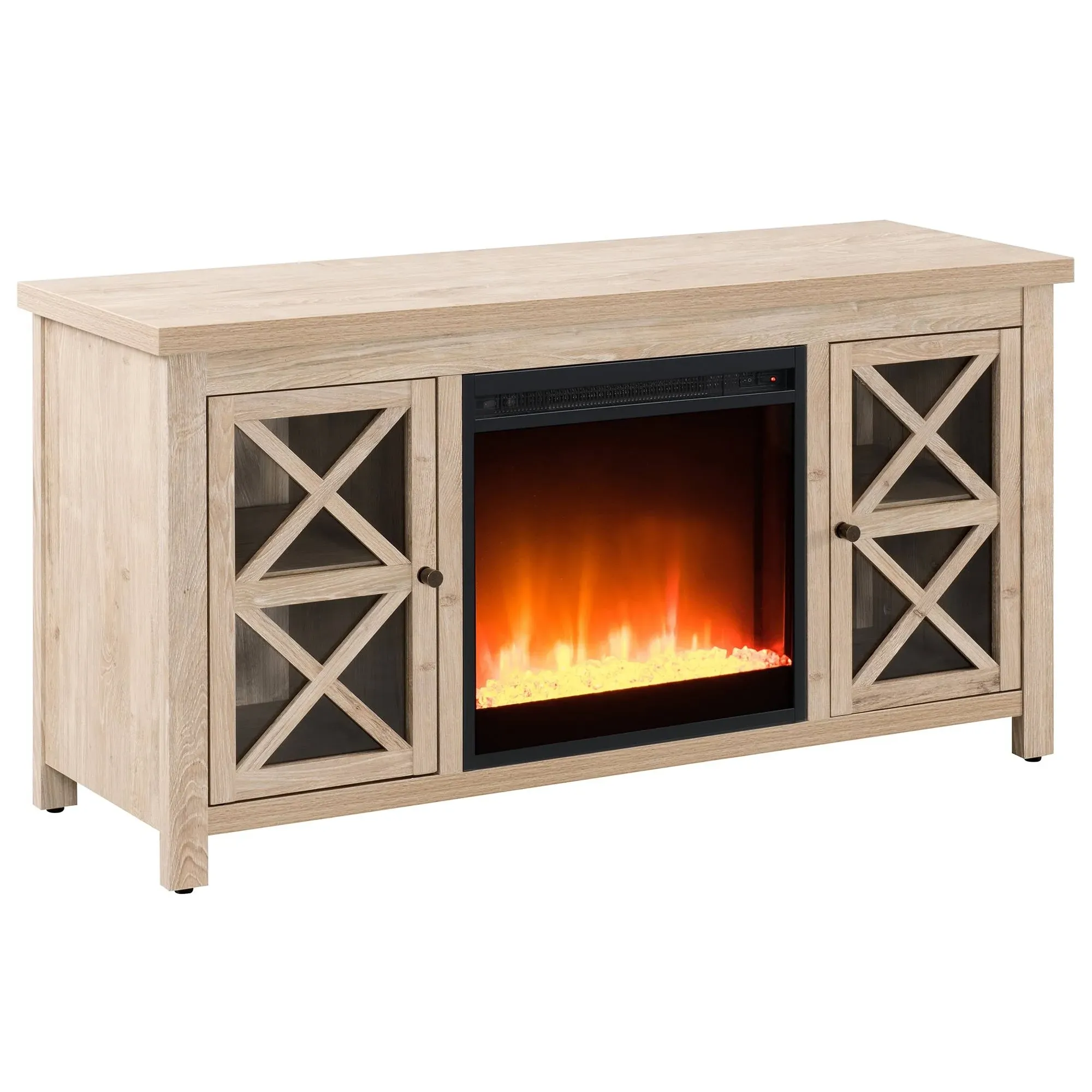 Quayson TV Stand with Electric Fireplace