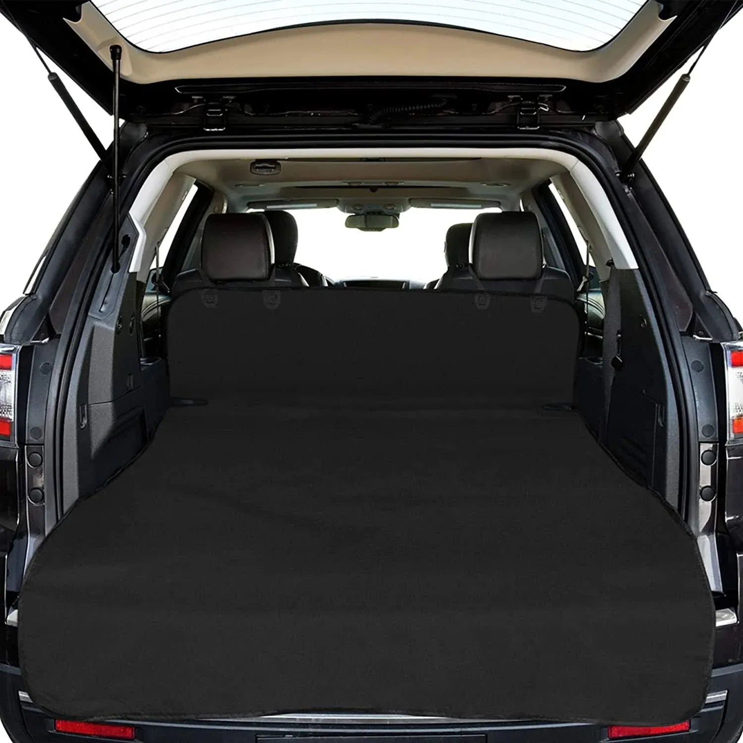 F-color SUV Cargo Liner for Dogs Water Resistant Pet Cargo Cover Dog Seat Cover Mat for SUVs Bumper Flap Protector