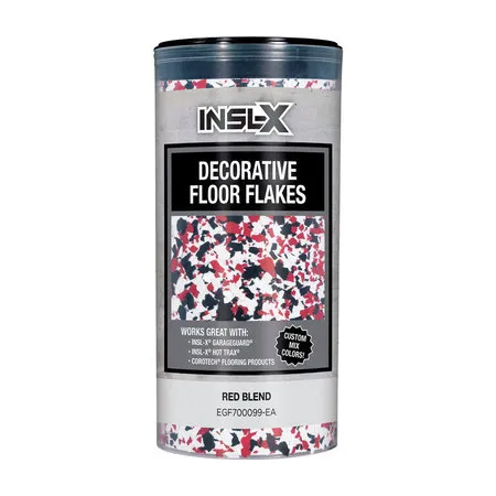 Insl-X Indoor and Outdoor Red Blend Decorative Floor Flakes 12 oz