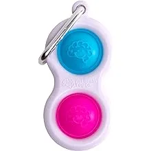 NWT TOY Simpl Dimpl D- Ring FIDGET Pink/Blue Fat Brain Toy Co. 