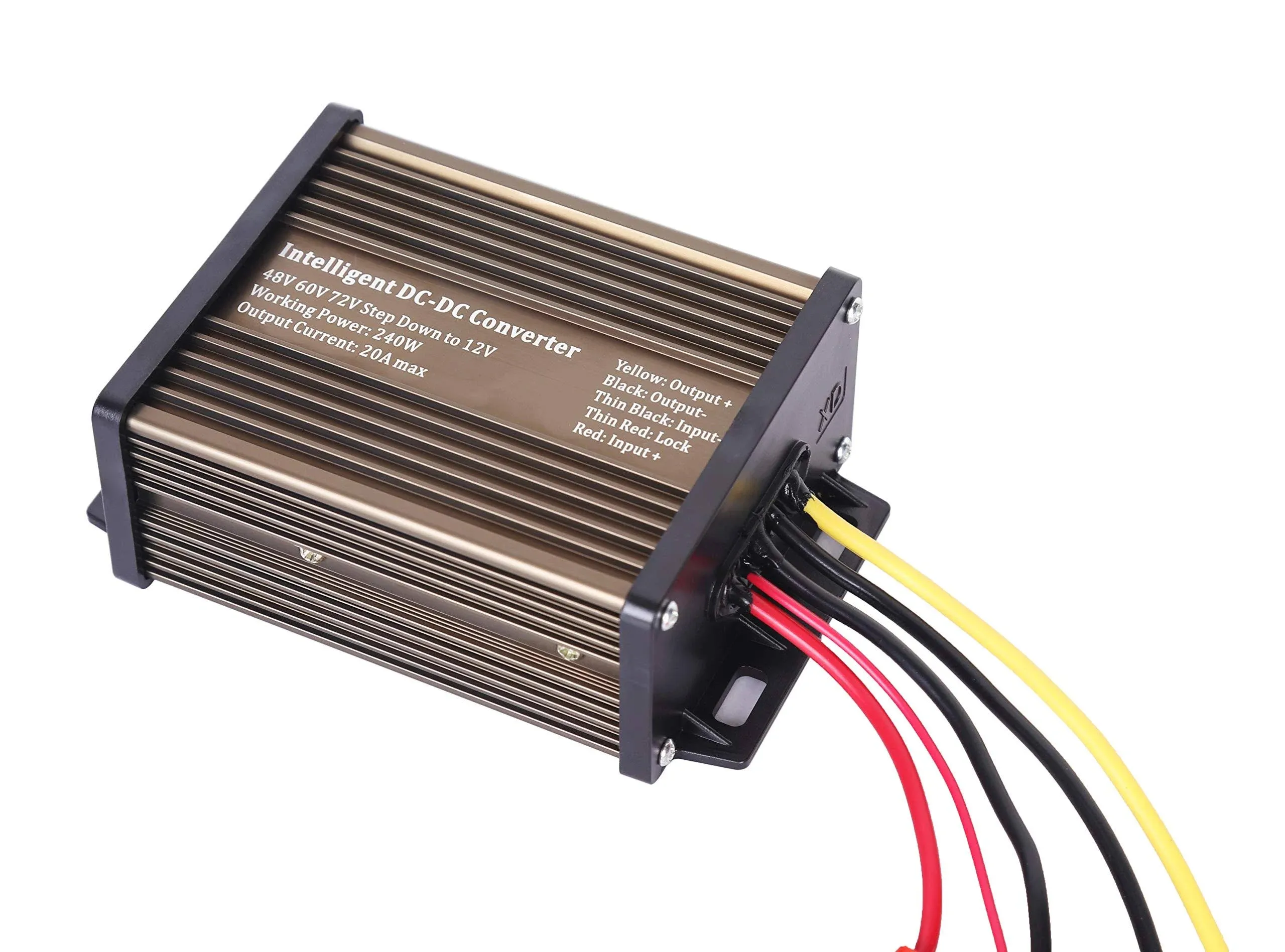 Pro Chaser DC-DC 48V 60V 72V Step Down to 12V Voltage Reducer Converter 240W 20A