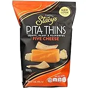 "Stacy's Pita Chips 5 Cheese Pita Crisps, Cheese 6.75 oz, Pack of 8"