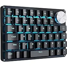 Koolertron One Handed Mechanical Gaming Keyboard, Programmable Keypad,Rotating