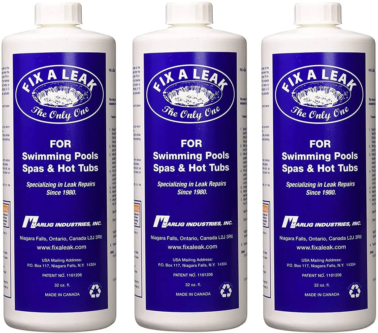 Fix A Leak Pool Leak Sealer - 32 oz (Three Pack)