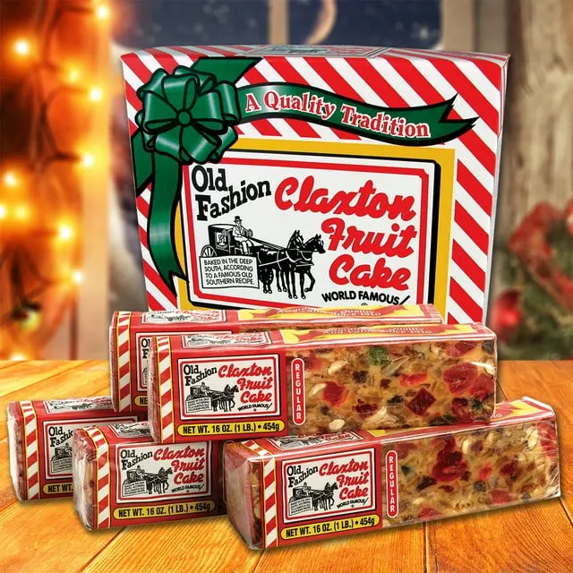 Claxton (5) 1-lb Old Fashioned Fruit Cakes