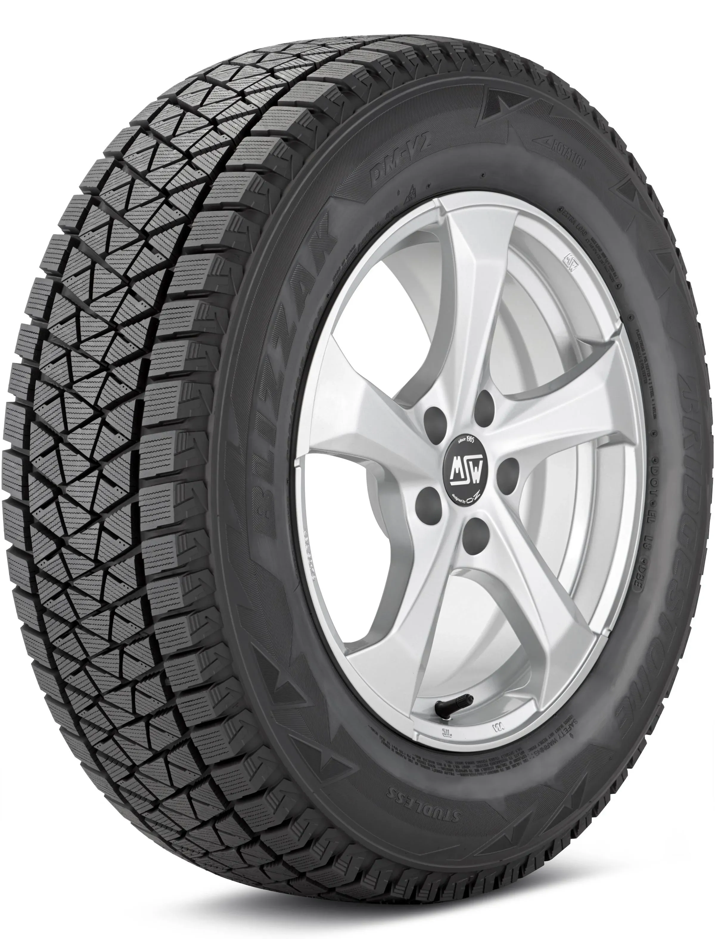 1 New 225/75-16 104 R Sl Bridgestone Blizzak Dmv2 Bsw Tire 31383