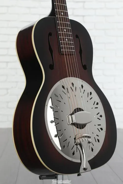 Recording King Rattlesnake Acoustic-electric Small Body Resonator Guitar - Gloss Sunburst