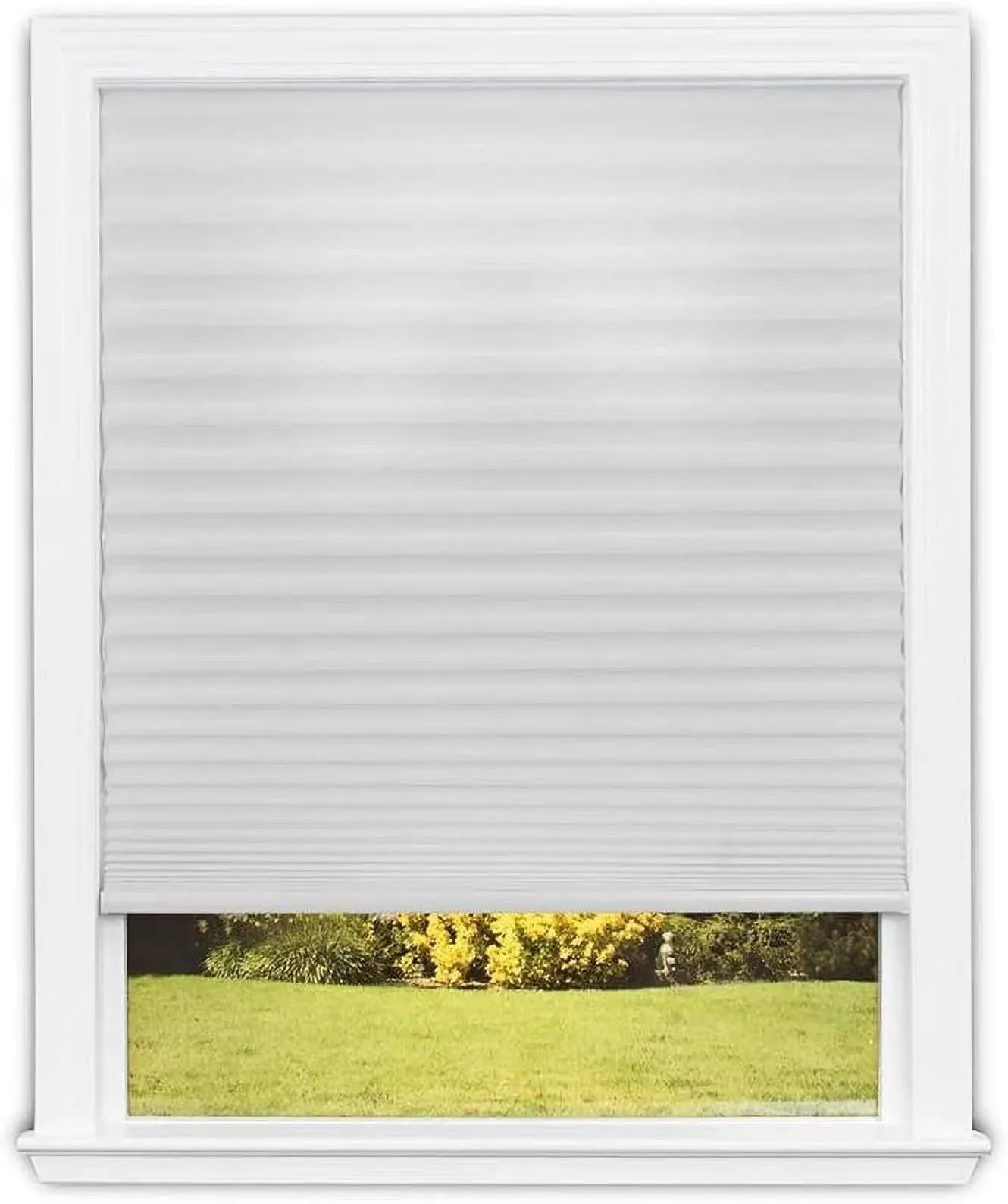 Redi Shade Easy Lift Cordless Pleated 48" x 64" Shade in White