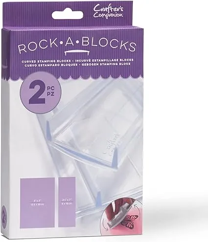 Crafter&#39;s Companion Rock-A-Blocks 2/Pkg | Stamping Blocks | Crafting Tools