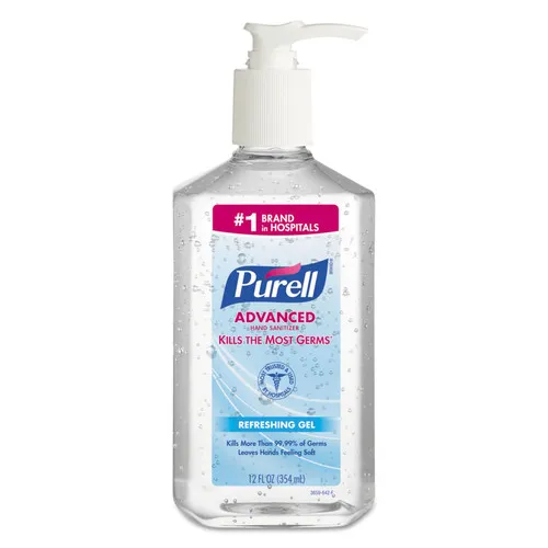 Purell Advanced Hand Sanitizer Refreshing Gel 2 oz (Pack of 12)