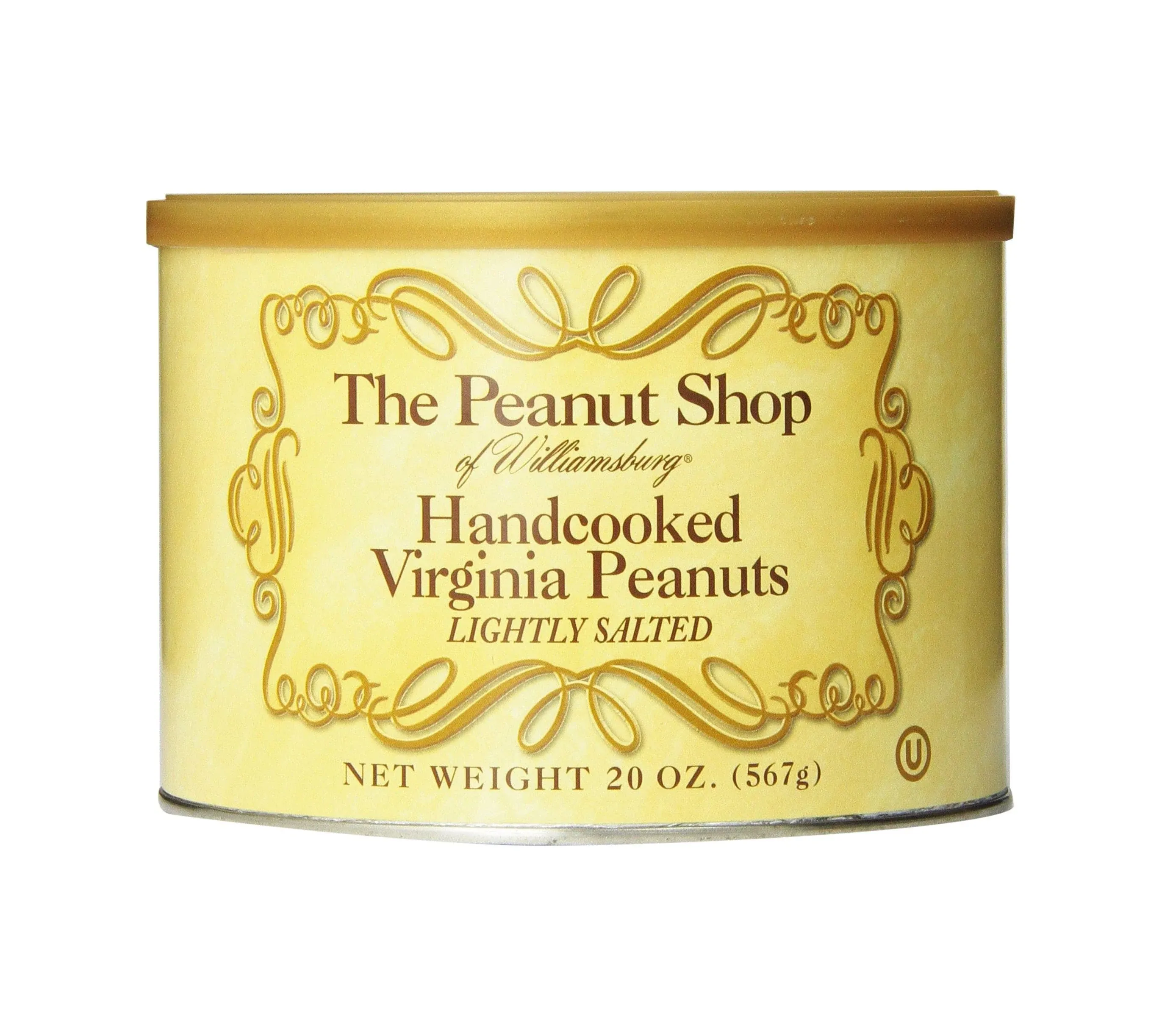 The Peanut Shop of Williamsburg Handcooked Virginia Peanuts Lightly Salted 20 Ounce