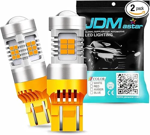 JDM ASTAR Extremely Bright PX Chips 7440 7441 7443 7444 Amber Yellow Turn Signal LED Bulbs