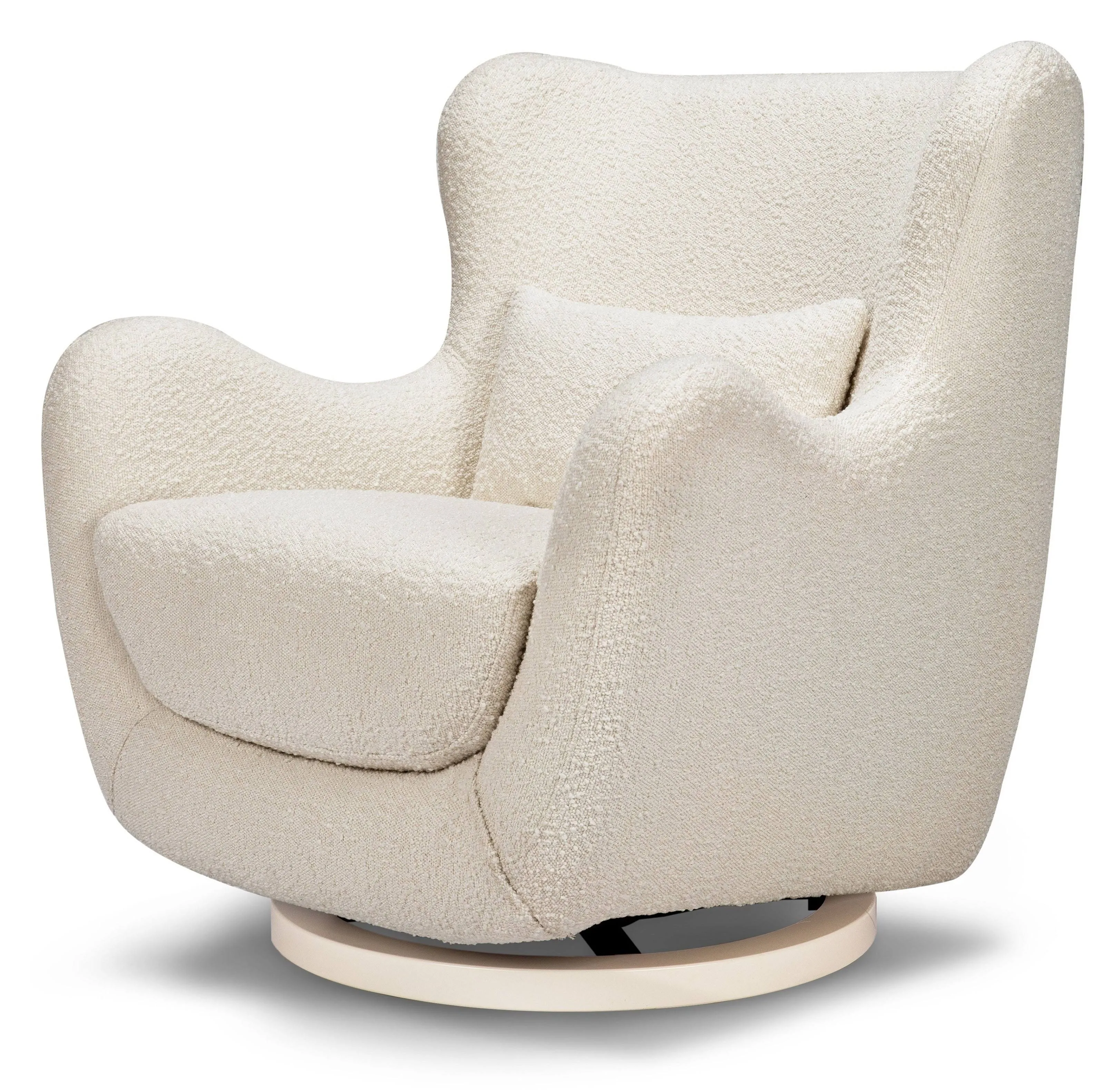 Nursery Works Solstice Swivel Glider Ivory Boucle / Ivory Base