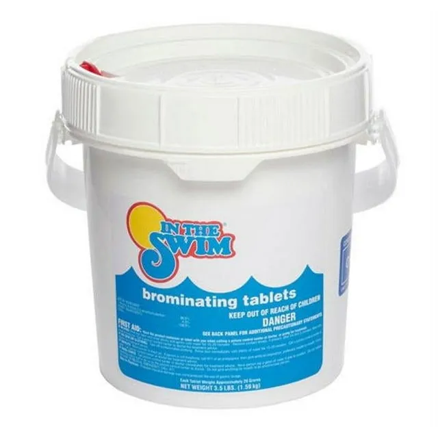 In The Swim 1 Inch Bromine Tablet Sanitizer for Spas, Hot Tubs, or Swimming Pools