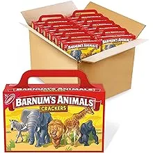 Barnum's Original Animal Crackers, School Lunch Box Snacks, 12 Snack Boxes