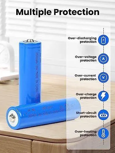 M35 18650 10A 3500mAh Flat Top Rechargeable Battery