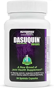 Nutramax Dasuquin Joint Health Supplement for Cats - With Glucosamine, Chondroitin, ASU, Boswellia Serrata Extract, and Green Tea Extract, 84 Capsules