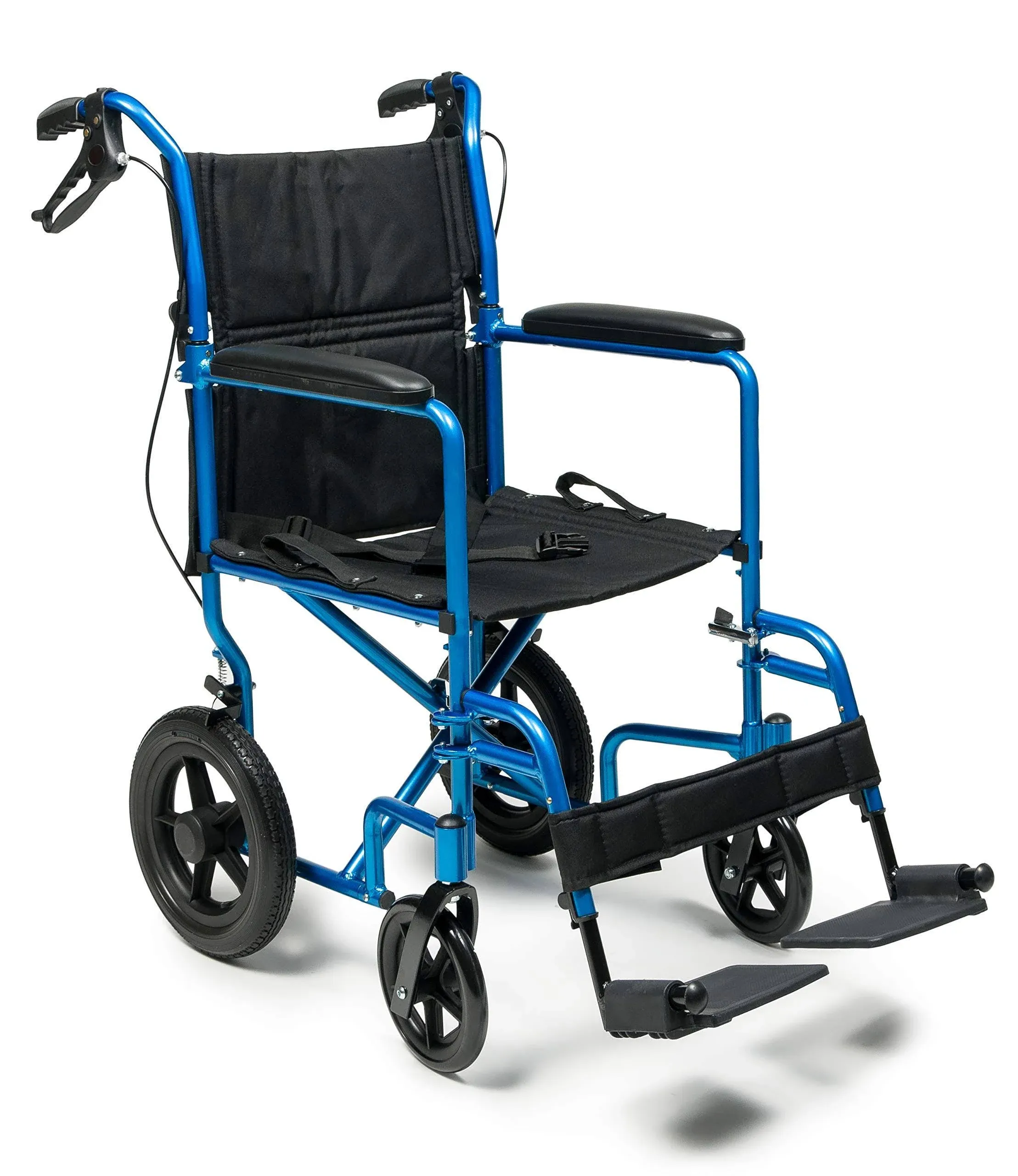 Everest Jennings Deluxe Aluminum Transport Chair Blue Celeste - Each