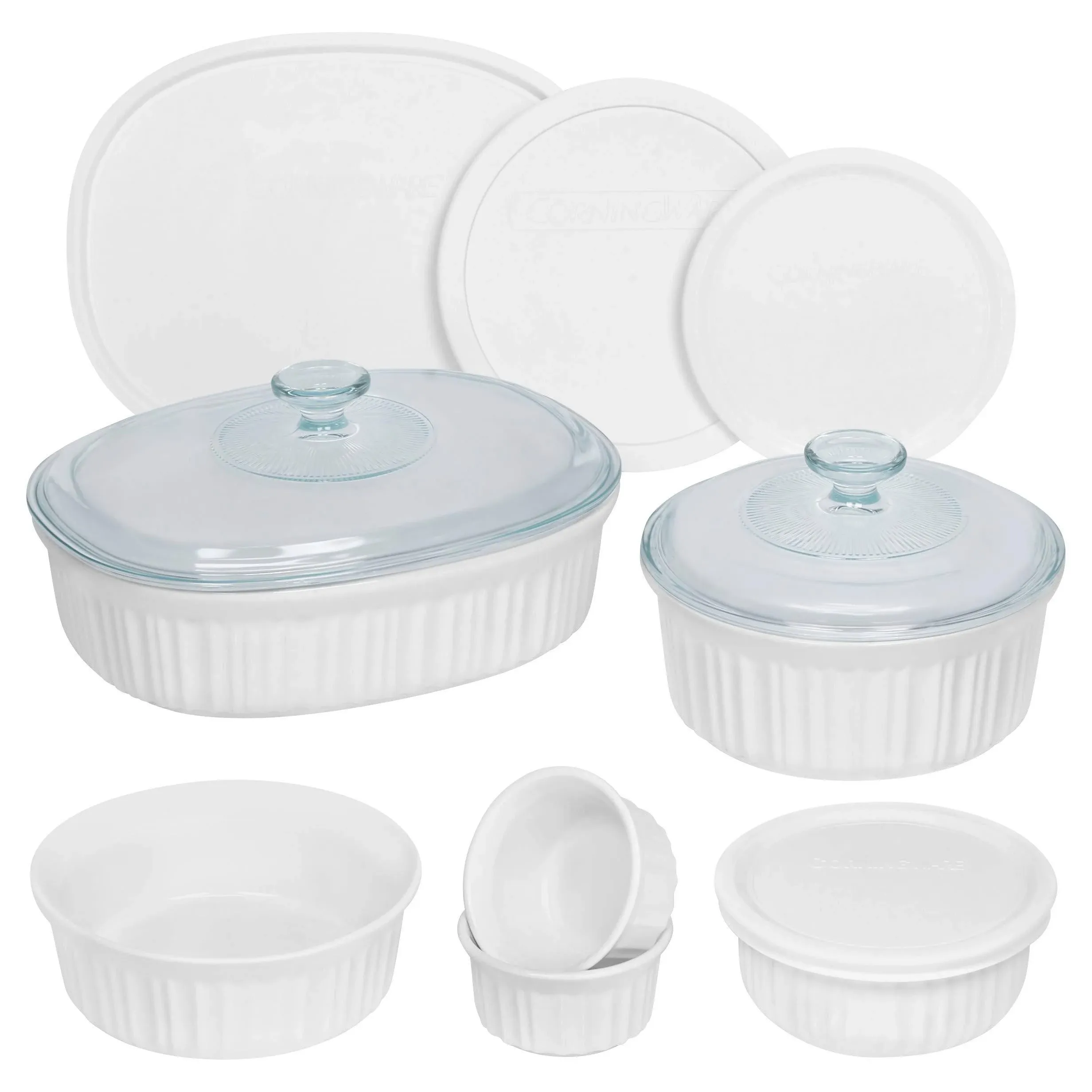 Corningware French White 20 Piece Bakeware Set